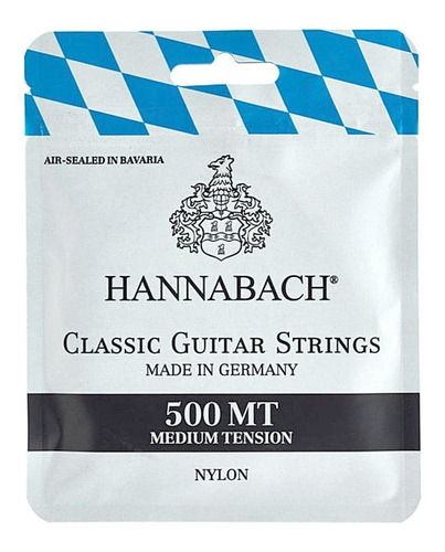 Hannabach Serie 500 Tensión Media Cuerdas Para Guitarra