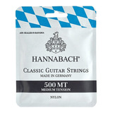 Hannabach Serie 500 Tensión Media Cuerdas Para Guitarra