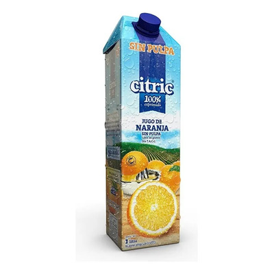 Jugo de naranja sin pulpa Citric 1L | MercadoLibre