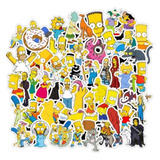 Set 50 Stickers Los Simpsons - Bart Homero Calcomanias 