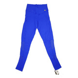 Calça Legging Energy Fitness Valoriza Cintura M Cor Azul