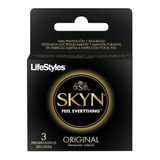 Preservativos Lifestyles Condones Skyn Original Sin Látex X3