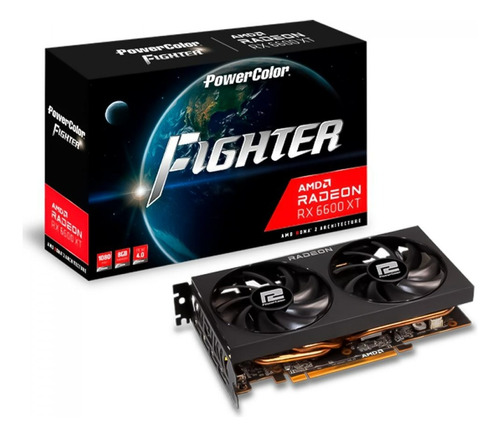 Placa De Video Amd Powercolor Rx6600xt, 8gb Gddr6 