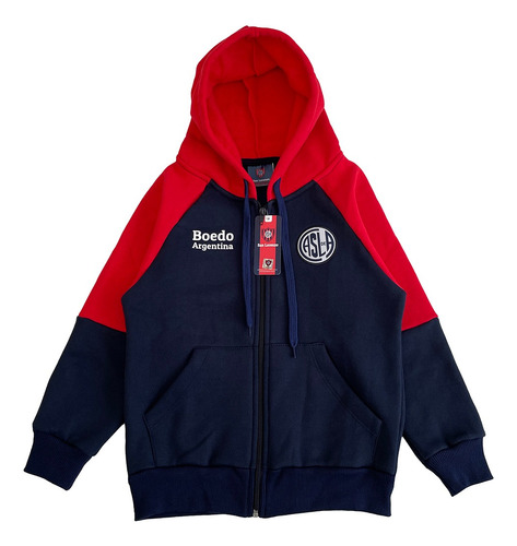 Campera Frizada Niño San Lorenzo Con Licencia Oficial 