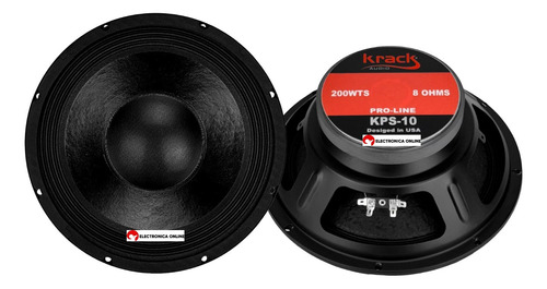 Par De Bocinas 10 Krack Audio Profesional 500w Lineales