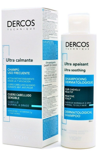 Shampoo Ultra Calmante Cabello Seco 200ml Dercos