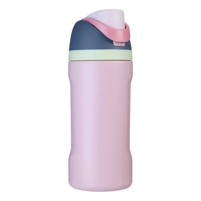 Termo Acero Inoxidable Mini Boost Con Popote Magma Life Botella Agua Caliente Y Fría 473ml (16 Oz) Aislamiento Térmico Con Tapa Hermética Anti-derrames Resistente Libre De Bpa (rosa Claro)
