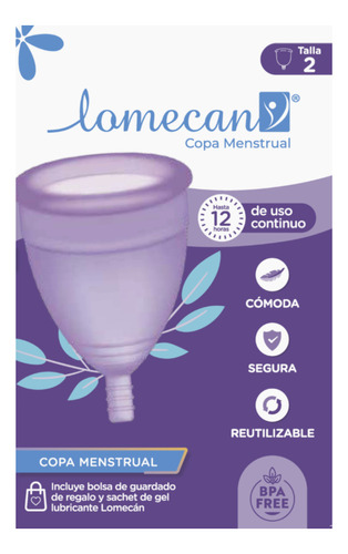 Lomecan Copa Menstrual Talla 2 X1