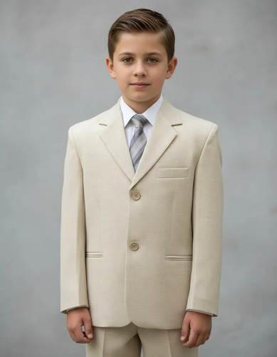 Traje Niño 242 Tipo Lino Comunión
