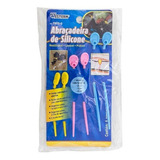 Abraçadeiras Silicone Coloridas 3 Pecas-western Cor Azul, Rosa E Amarelo