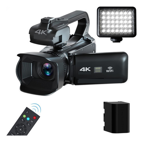 Videocámara Profesional Full 4k Zoom 18x 4quot;pantalla