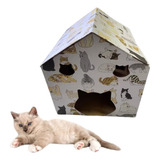 Casinha Para Gatos Cat House Cama Gato Papelao Toca Pet