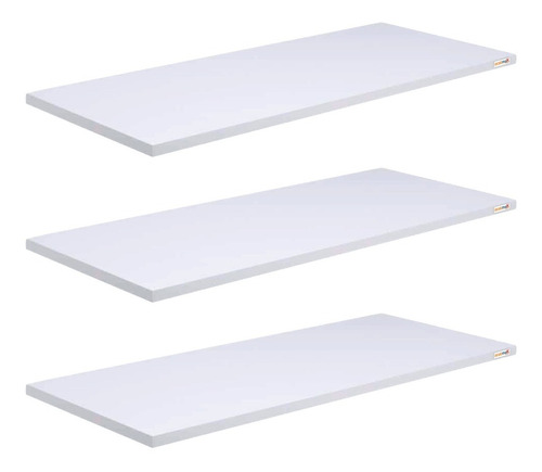 Kit 3 Prateleiras Branco 2-80x20 1-60x20 Grátis Suportes