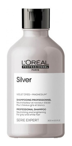Shampoo Silver Magnesium Loreal 300ml Canas Y Rubios