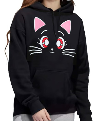 Sudadera Sweater Sailor Moon Luna Black Cat Gato Ng + Regalo