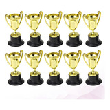 10pcs Mini Plástico Copas De Oro Trofeos Para Fiesta Niños