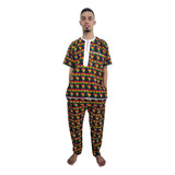 Conjunto Masculino Ankara Africano Roupa Africana