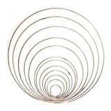  Argollas Alambre Galvanizado 20 Cm Mandalas Atrapasueños