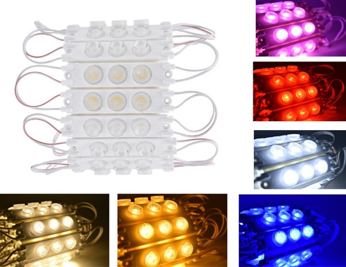 Tira Led De 20 Módulos 110 V Varios Colores 