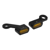 Mini Direccionales Led Harley Davidson Caf Racer Negra Front