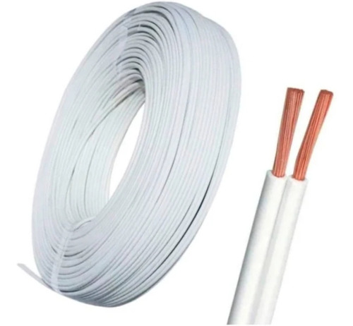 10m Fio Cabo Eletrico Flexivel Paralelo 2x1,5mm² Branco