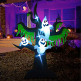 Inflable Halloween Arbol Fantasma Extra Grande Led 3.1 Mts