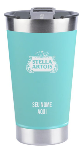 Copo Térmico Com Personalização A Laser Stella Artois + Nome