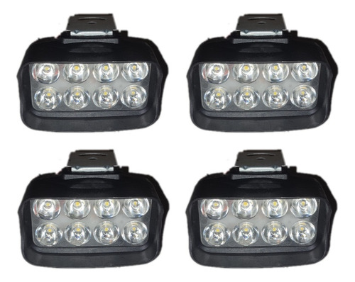 Farol Auxiliar Para Motos 8 Led Neblinero (4 Unidades)