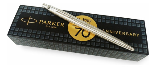 Bolígrafo Parker Jotter Ss 70 Th Anniversary Clip Plateado