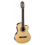 Guitarra Electroclásica Cort Ac160 Cf Fishman Funda - Plus Color Natural Material Del Diapasón Merbau Orientación De La Mano Diestro