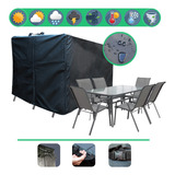 Funda Cobertor Mesa C/ Sillas Jardin Exterior 3m Impermeable