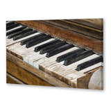 Cuadro 16x24cm Piano Antiguo Madera Musica Clasico