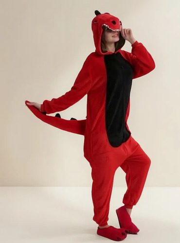 Pijama Mameluco Dinosaurio Verde Para Adulto