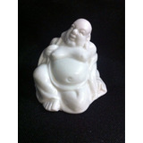 Buda Pequeno 4cm , Em Porcelana Branca. Veja 6 Fotos