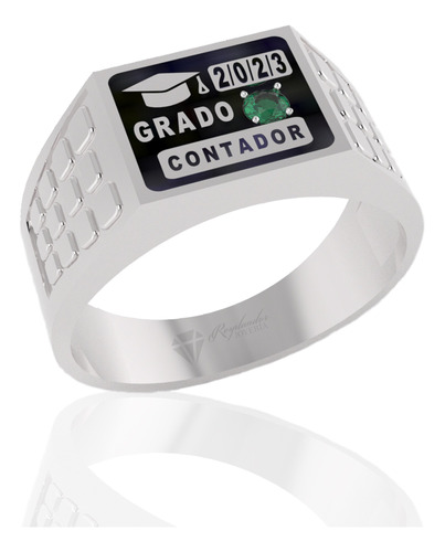 Anillo Grado Profesión Plata 925 Personalizado