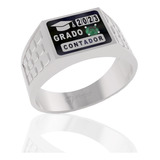 Anillo Grado Profesión Plata 925 Personalizado