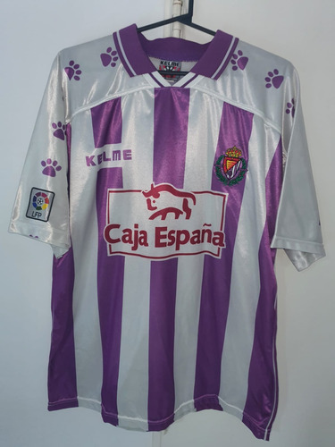 Camiseta Real Valladolid España Titular Kelme 1997 #5 Antia