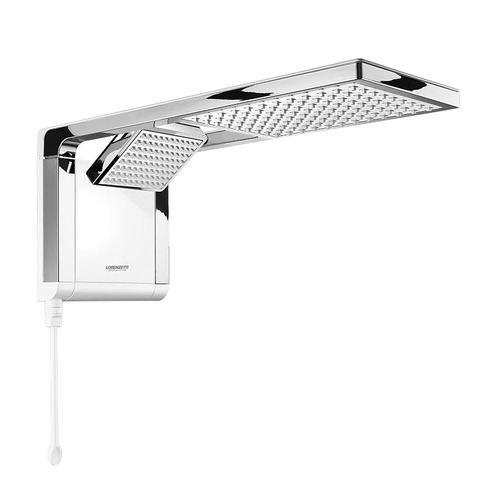 Chuveiro Acqua Duo 7800w 220v Branco/cromado Lorenzetti Acabamento Cromado Cor Prateado