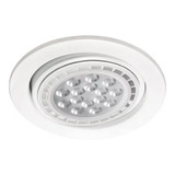 Spot Embutir Blanco Circular Con Lampara Ar111 15w