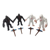 King Kong Vs Rampage Figuras Bootleg 4pzs White Black Fury