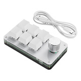 Programación Custom Knob Keyboard Mini Botón Blanco