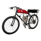Bicicleta Motorizada Café Racer Sport Banco Xr Cor Vermelho Fire