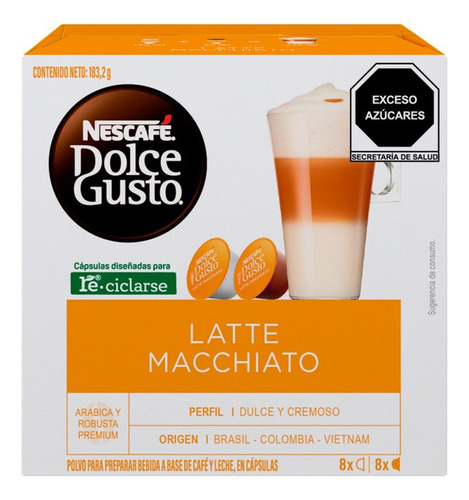 Cápsulas De Café Nescafé Dolce Gusto Latte Macchiato