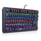 Teclado Gamer Mecânico Usb Pc Computador Rgb Led Switch Azul