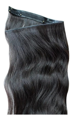 Mega Hair Tic Tac Invisivel Humano Castanho Ond 100gr 70cm