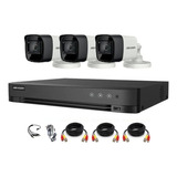 Camara Seguridad Kit Hikvision Dvr 7204 Full 1080 +3 Camaras