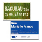 Kit Placas Marielle E Bacurau 2 Quadrinhos