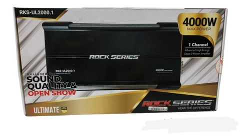 Amplificador Rock Series 4000w Clase D Para Subwoofer