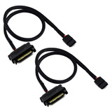 2 Cables Adaptadores De Corriente Sata 15 Pines Macho