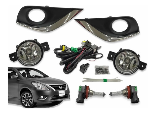 Kit Faros Niebla Nissan Versa 2015 2016 2017 2018 2019 